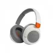 JBL JR 460 NC white decije over-ear BT NC slušalice sa limitiranom jacinom zvuka, bele