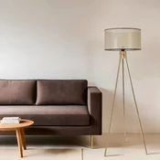Aberto Design Podna lampa Fisco Petek, 155 cm, E27, Zlatne boje