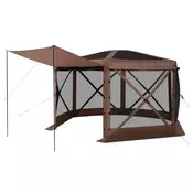 VEVOR Paviljon ekraani telk 36x36x22 m pruun