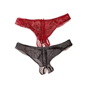 PETITE FLEUR GOLD Ouvert rdeča/črna