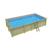 Drveni bazen AQUA 7x3,75 - V.1,45 m - metalni okvir