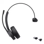 Yealink BH70 Mono Teams Slušalke z mikrofonom Brezžična Naglavni trak Pisarna/klicni center USB Type-C/USB Type-A Bluetooth Črna