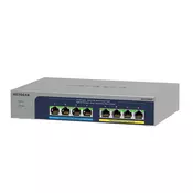 NETGEAR MS108UP-100EUS MS108UP 8Port Ultra60 PoE++ Multi-Gigabit 2.5G Ethernet Unmanaged Switch with 230W PoE-Budget 1G/2.5G-Ports