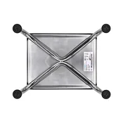 AIV Premium Plus stopnica za kad, nosilnost 120 kg, krom/črna