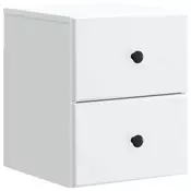 vidaXL vidaXL Stenski nočni omarici Bela 34,5 x 33 x 40 cm Inženirski les, (5000298678)