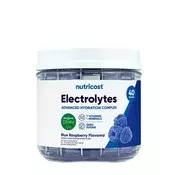 Nutricost - Elektroliti v paketkih za hidracijo, okus modra malina, 156 g