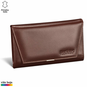 Princ Leather Ženski novcanik Trapez, Braon