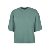 Womens Organic Oversized T-Shirt with White Leaf