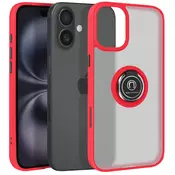AVIZAR Ovitek za iPhone 16 Pro Max Soft Touch z vrvico za okoli vratu, Rdeča, (5000190317)