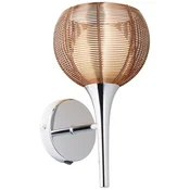 Brilliant Stenska svetilka G9 EEK: neodvisno od sijalke (A++ - E) 33 W LED Brilliant Relax 61111/53 Bronasta, Krom