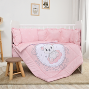Dječji set posteljine Lorelli - Lily, medo, ružičasti