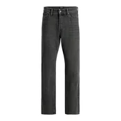 JACK & JONES Kavbojke JJICHRIS JJORIGINAL črn denim