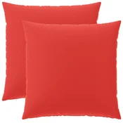 Vidaxl Dekorativna blazina 2 kos HEERLEN Rdeča 70 x 70 cm Poliester