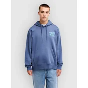 Quiksilver Salt Water Palm Rise moški pulover s kapuco vintage indigo
