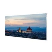tulup.si Slika na akrilnem steklu Italija katedrala panorama noč 100x50 cm 4 obešalnika