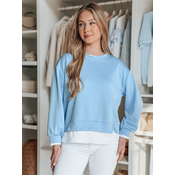 Bluza damska oversize LUZZIO niebieska Dstreet