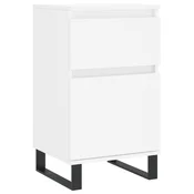 Vidaxl Komoda bela 40x35x70 cm inženirski les