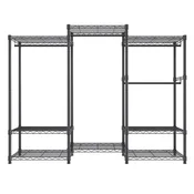 VEVOR Samostoječi obešalnik za oblačila, nastavljiv, 1740x450x1800 mm, črn