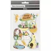 3D nalepke Fairy Garden (Dekorativne nalepke)