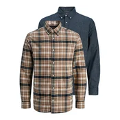 Jack & Jones Komplet srajc? Blubarkley 12294328 Bež Regular Fit