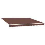 Vidaxl Nadomestno blago za tendo rjavo 450x300 cm poliester