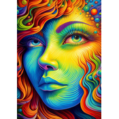 Enjoy - Puzzle Naslikana gospa - 1 000 kosov