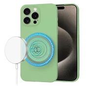 Silikonski ovitek Techsuit SoftFlex MagSafe za iPhone 15 Pro Max - mint