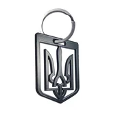Keychain (Ukraine, steel, black)