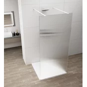 ESCA WHITE MATT Enodelna steklena plošča za prho, prostostoječa, steklo Flute, 1400 mm - Polysan - ESCA - 36 - Enostranski zaslon Walk - 1400 - 2100 - 8 - 14