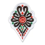 shumee Našitek Parzenica - ljudski vzorec - Podlaga za likanje/toplotno varjenje - Vezeni našitek/značka/emblem