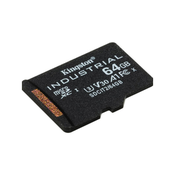 Kingston MicroSDXC 64GB microSDXC Industrial C10 A1 pSLC   adapter SD