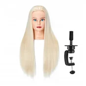 Korbi Treningovna frizerska glava s stojalom, 70cm Blond