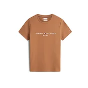 TOMMY HILFIGER Majica karamel / bela