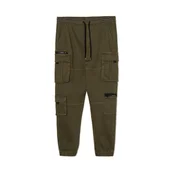 Cropp - Joggers z žepi za tovor - oliva