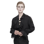 Moška srajca DEVIL FASHION - Black Gothic - SHT10901