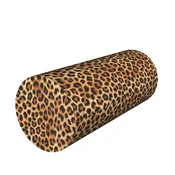 shumee Rehabilitacijski vzglavnik valj, vzorec leoparda, O15x40 cm - žamet, spominska pena, za oporo vratu in hrbta, Bertoni