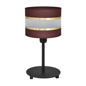 Stolna lampa HELEN 1xE27/60W/230V smeda/crna/zlatna