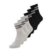 FILA Nogavice pegasto siva/rdeča/črna/bela