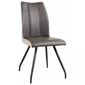 STOLICA braon metal, tekstil