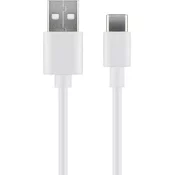 MicroConnet Kabel USB C-A 2.0, 0,5m bel