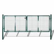Vrata za ogradu Celik 300x125 cm Zelena