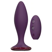 Glam - analni vibrator z daljinskim upravljalnikom (rdeč)
