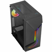 Aerocool Scape-G-BK-v2 Midi-Tower, Tempered Glass, FRGB - schwarz ACCM-PV36033.11
