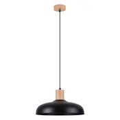 Sollux SL.1324 - Luster na sajli INDY 1xE27/15W/230V precnik 38 cm crna