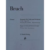 BRUCH:ROMANCE FOR VIOLA OP.85 F-DUR VERSION FOR VIOLIN AND PIANO