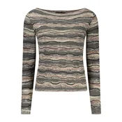 Desigual Pulover kremna / siva / antracit / staro roza