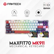 Tastatura Mehanicka Gaming Fantech MK911 RGB Vibe Maxfit 70 London Tour Wireless (Yellow switch)