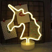 3D LED neonska nočna svetilka Samorog Čudovit samorog