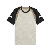 PUMA individualFINAL Slim Jersey Men, Sport, Desert Dust/White, XS