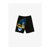 Koton Shorts Batman Printed Licensed Cotton Tie Waist